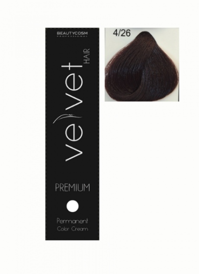 Velvet Premium  4-26 Καστανό Βιολέ Κόκκινο